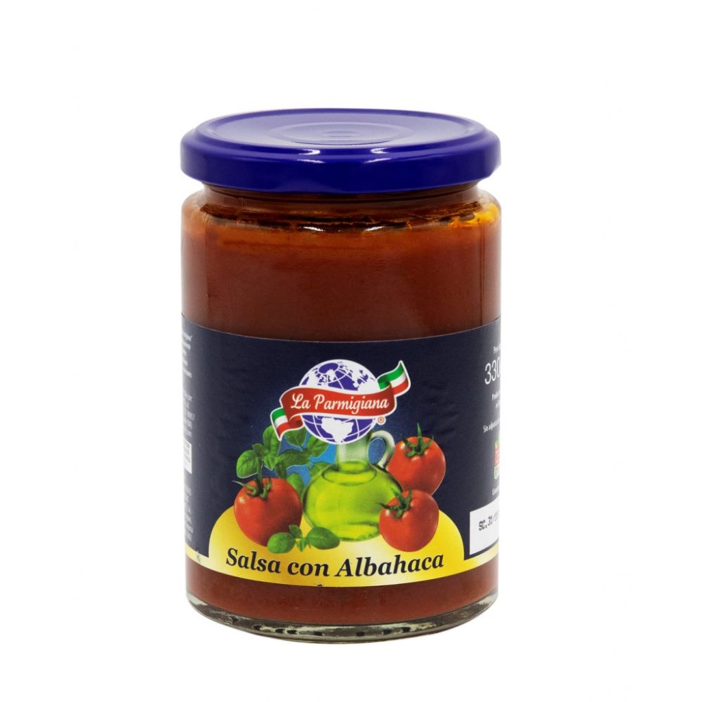 SALSA DE TOMATE CON ALBAHACA LA PARMIGIANA 330 GR