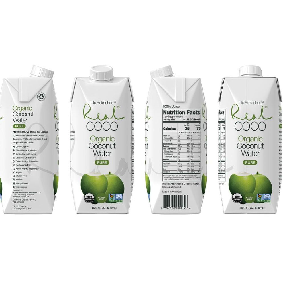 AGUA DE COCO ORGANICO REAL COCO 500 ML