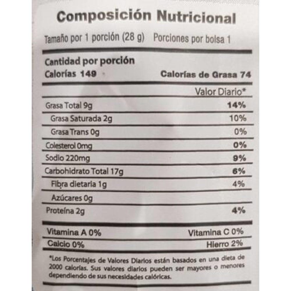 PAPAS ARTESANAL ORIGINAL PASCUAL 28 GR