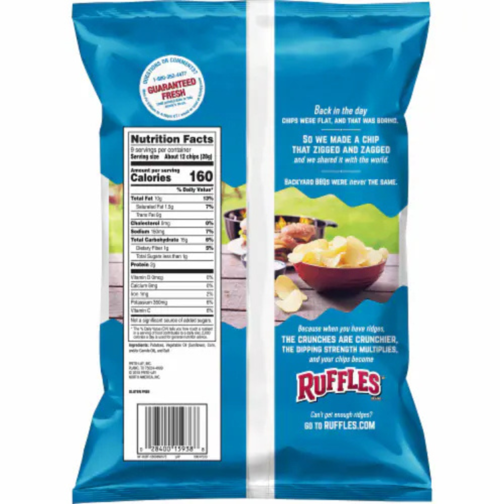 NACHOS RUFFLES REGULAR SMALL