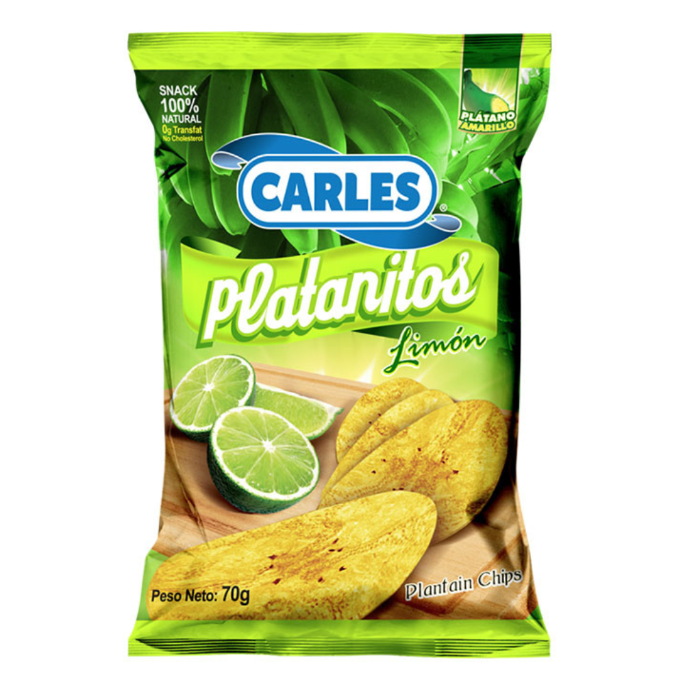 PLATANITOS CARLES SABOR LIMÓN  54 GR