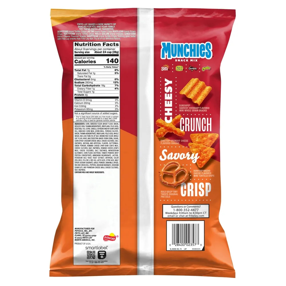MUNCHIES SNACK FRITO LAY 262 GR