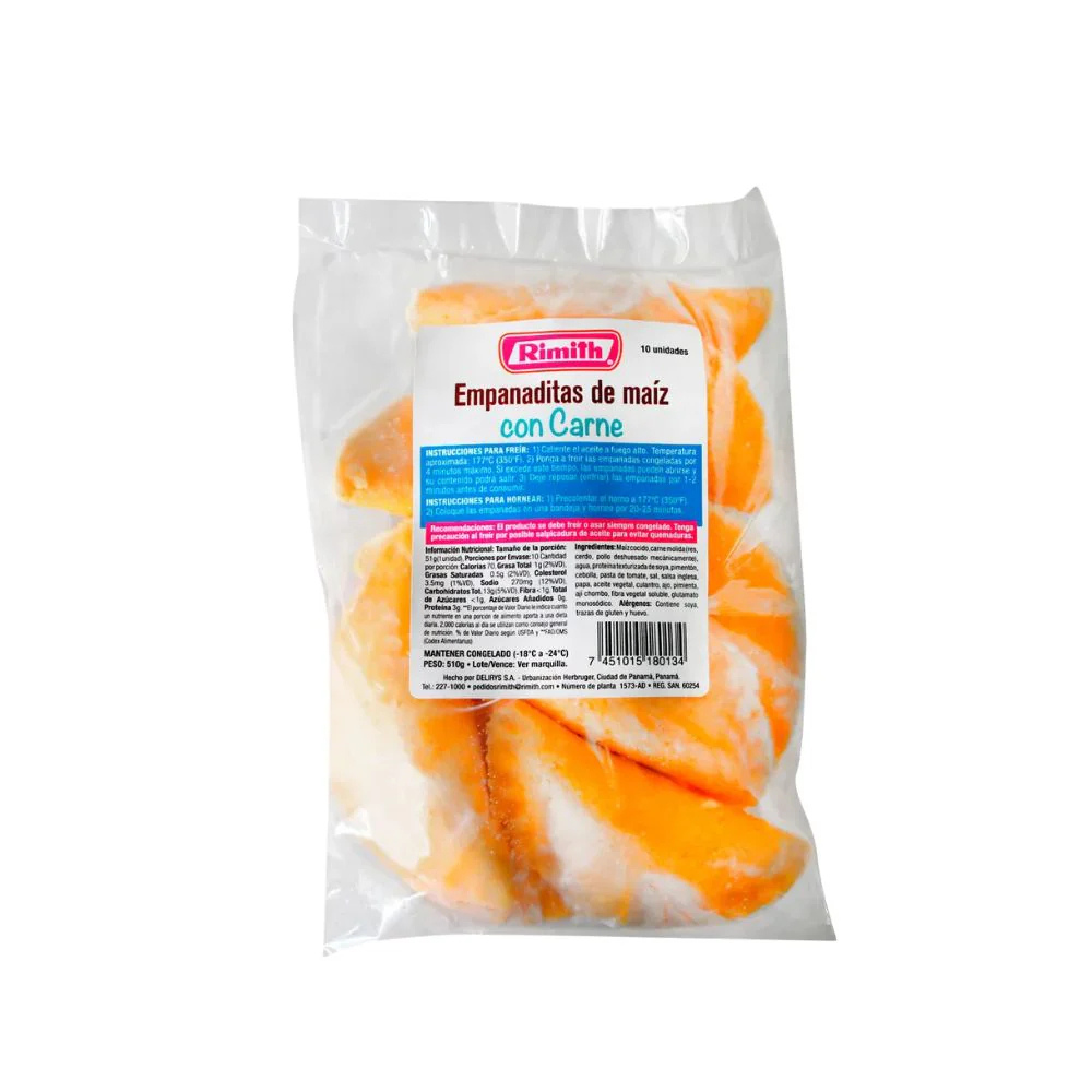 EMPANADITA DE MAIZ CON CARNE RIMITH 6 UND