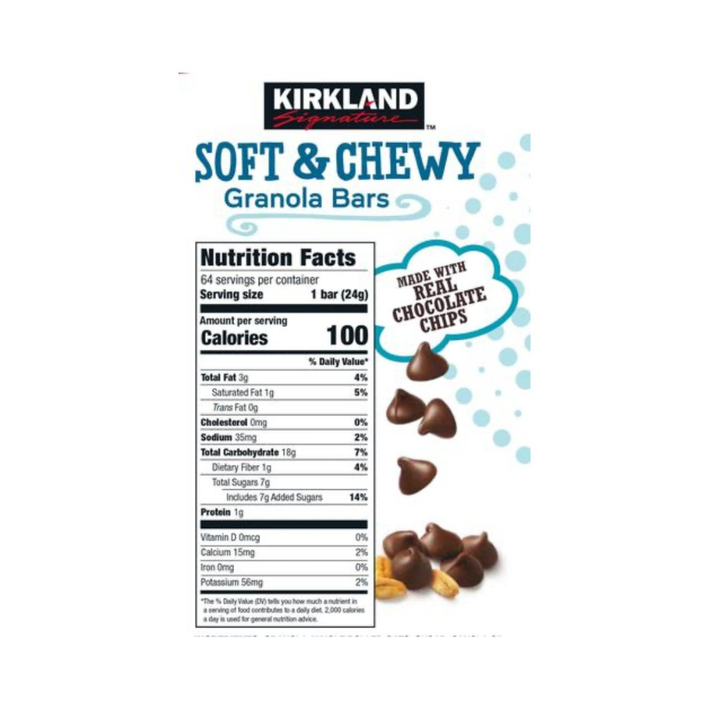 BARRA DE GRANOLA SOFT & CHEWY KIRKLAND SIGNATURE 24 GR