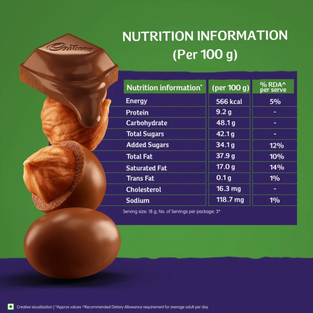 CHOCOLATE CADBURY DAIRY MILK HAZELNUT 90 G