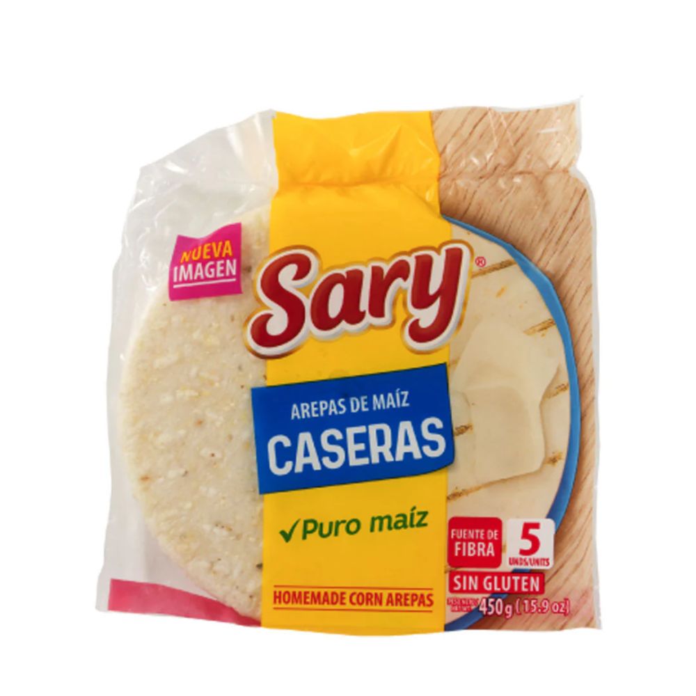 SARY AREPA DE MAIZ CASERA 450 GRS