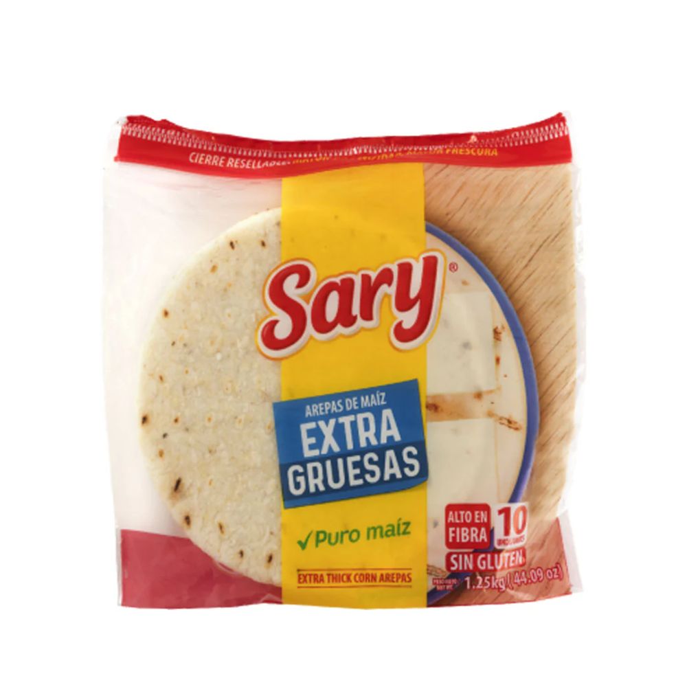 AREPA SARY EXTRA GRUESA MAIZ 1250 GRS