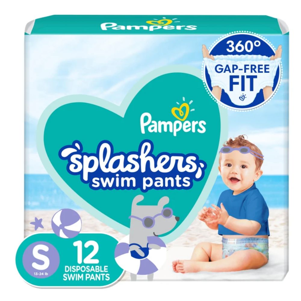 PAÑALES PARA NADAR PAMPERS SPLASHERS TALLA 3, 12 UNIDADES