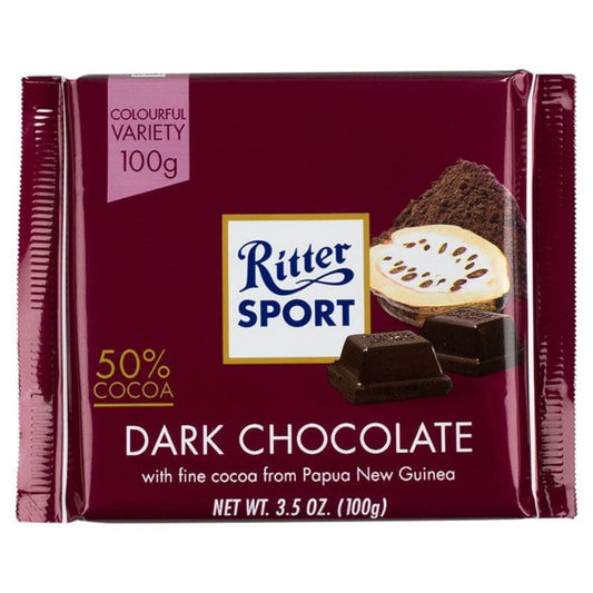 CHOCOLATE NEGRO RITTER SPORT 100 GR