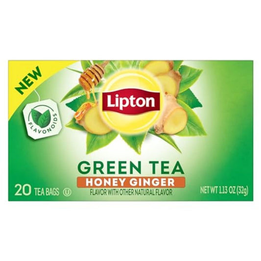 TÉ VERDE CON MIEL Y JENGIBRE LIPTON 20 UND
