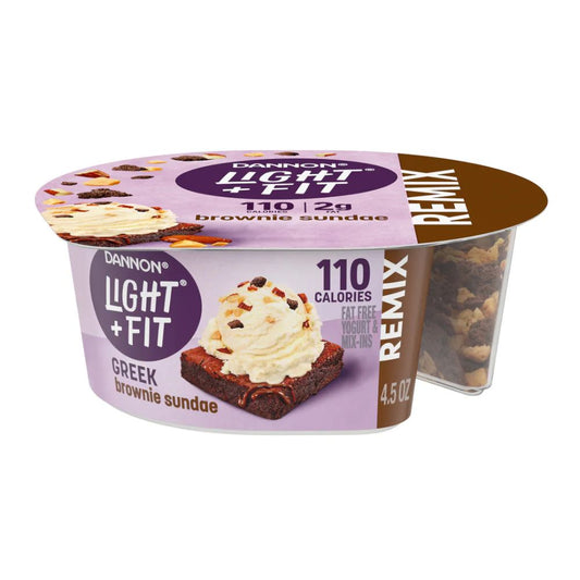 YOGURT LIGHT & FIT REMIX BROWNIE SUNDAE 4.5OZ