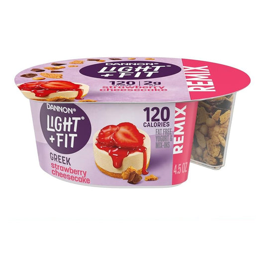 YOGURT LIGHT & FIT REMIX STRAWBERRY CHEESECAKE 4.5OZ