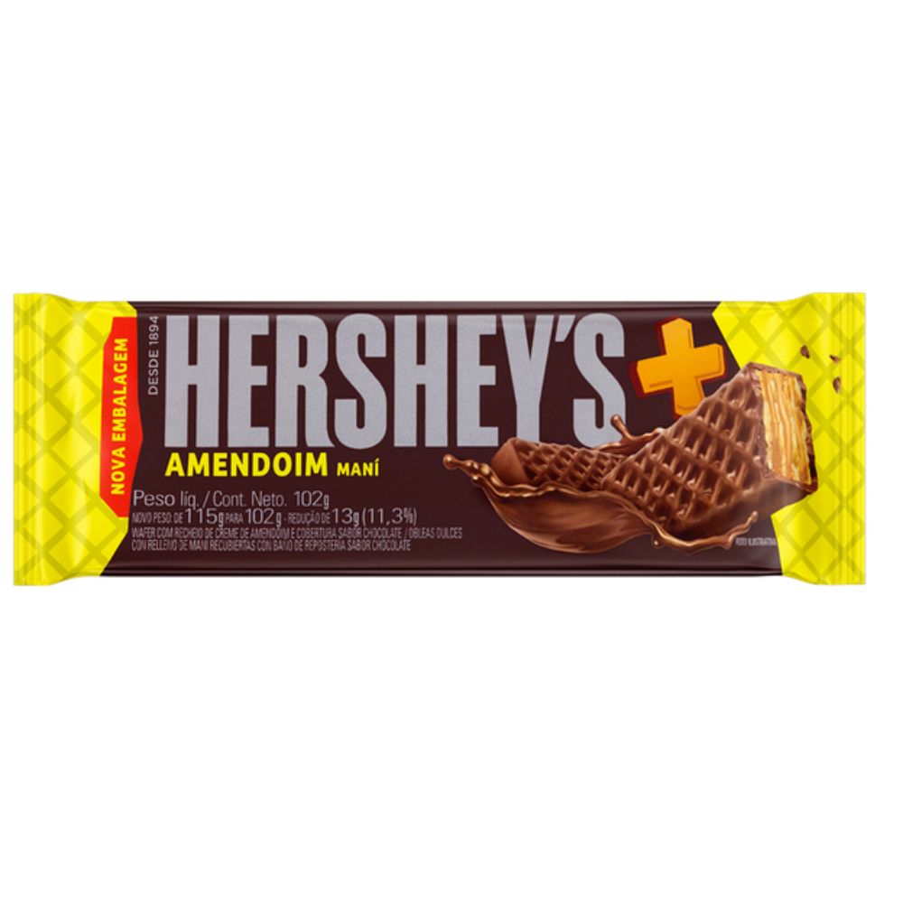 HERSHEYS CHOCOLATE CON MANI  102 G