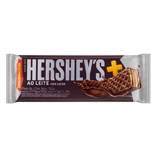 HERSHEY´S WAFERS  MAIS OA LEITE 102 GRS