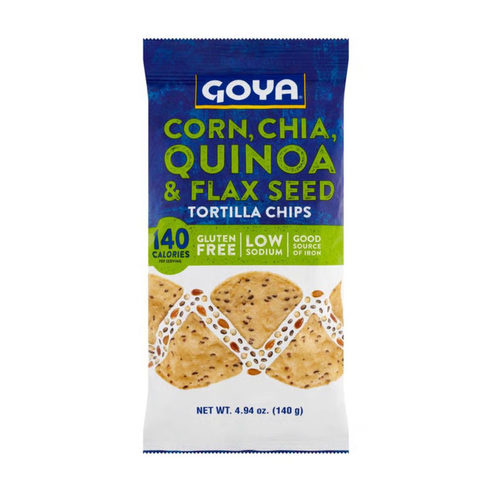 GOYA CORN CHIA QUINOA AND FLAX SEED TORTILLA CHIPS