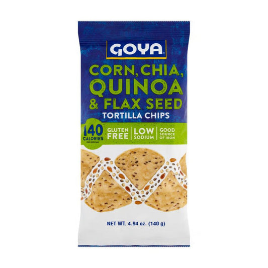 GOYA CORN CHIA QUINOA AND FLAX SEED TORTILLA CHIPS