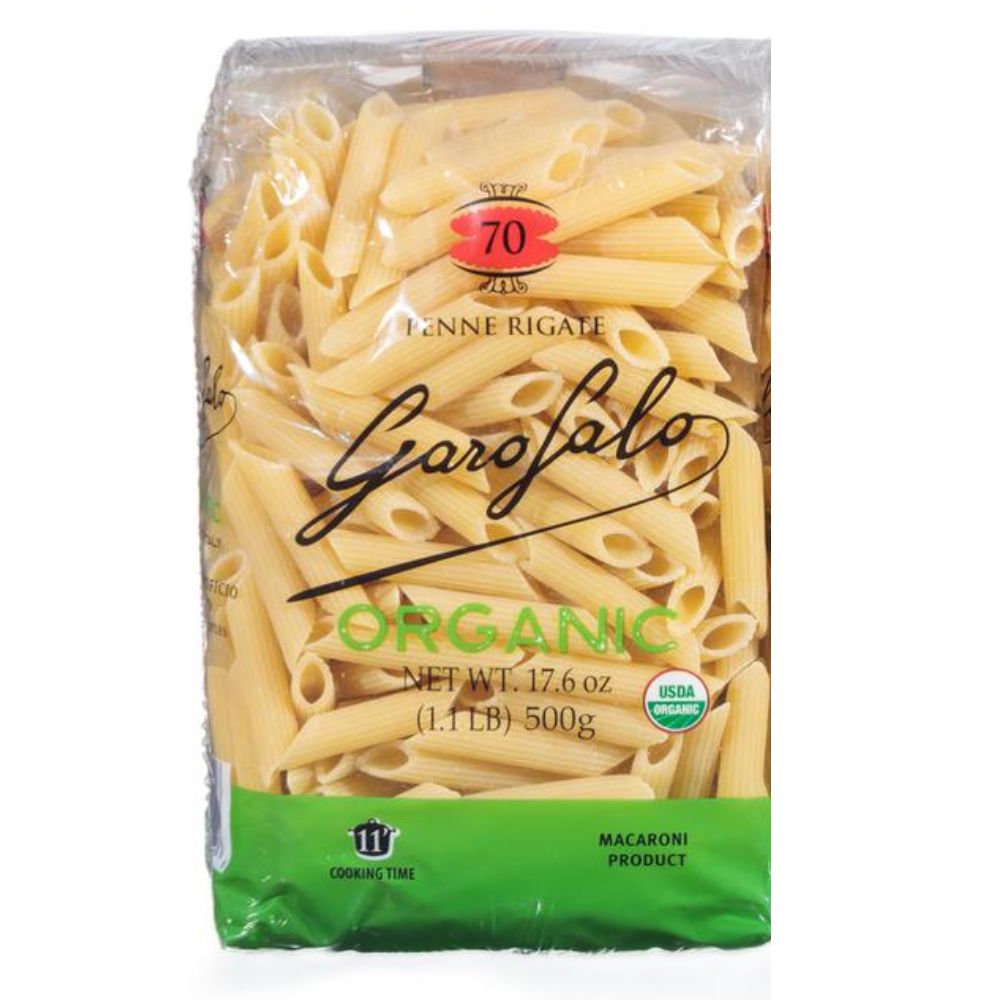 PASTA PENNE RIGATE ORGANIC GAROFALO 500 GR