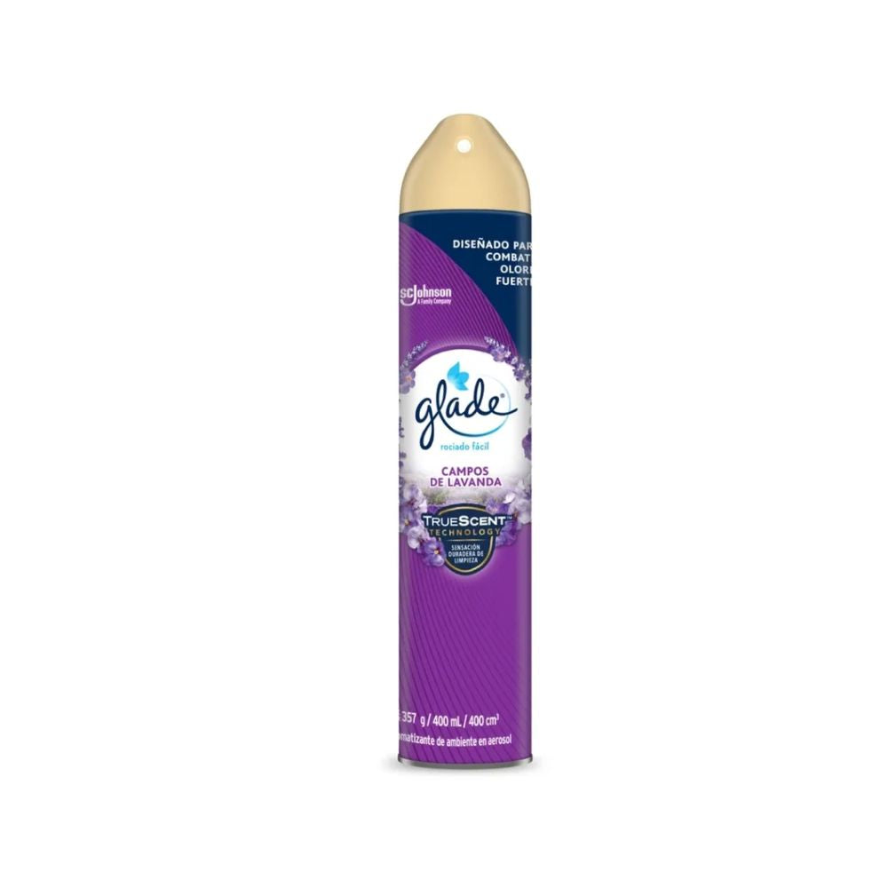 AROMATIZANTE GLADE AEROSOL CAMPOS LAVANDA 400 ML