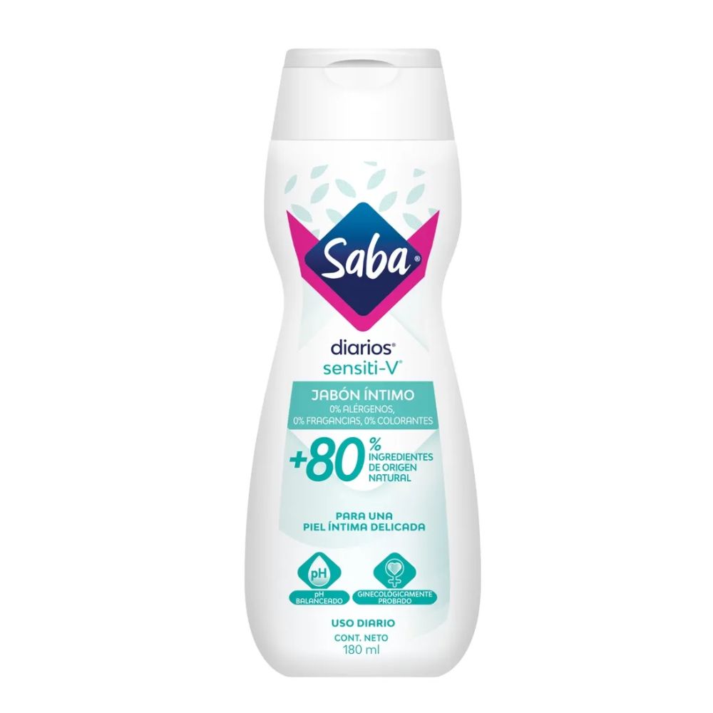 JABÓN ÍNTIMO SABA SENSITIVE-V 180 ML 1 UND