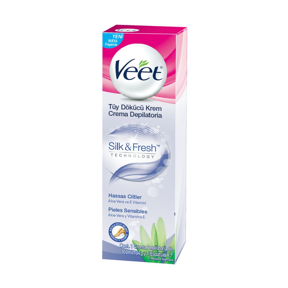 CREMA DEPILATORIA CORPORAL PIEL SENSIBLE VEET ENVASE 100 ML