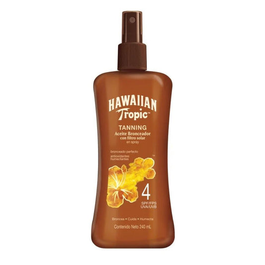ACEITE BRONCEADOR SPRAY SPF4 HAWAIIAN TROPIC 240 ML