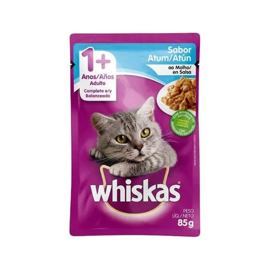 ALIMENTO PARA GATO WHISKAS SABOR A ATUN 85 GR