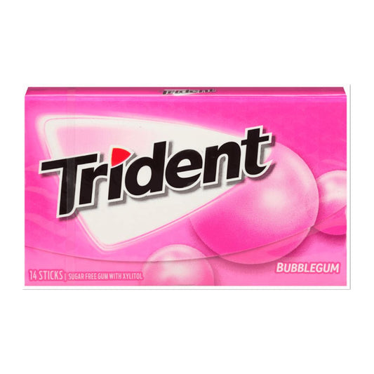 CHICLES TRIDENT BUBBLEGUM 12 UND