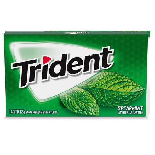 CHICLES TRIDENT SPEARMINT 12 UND