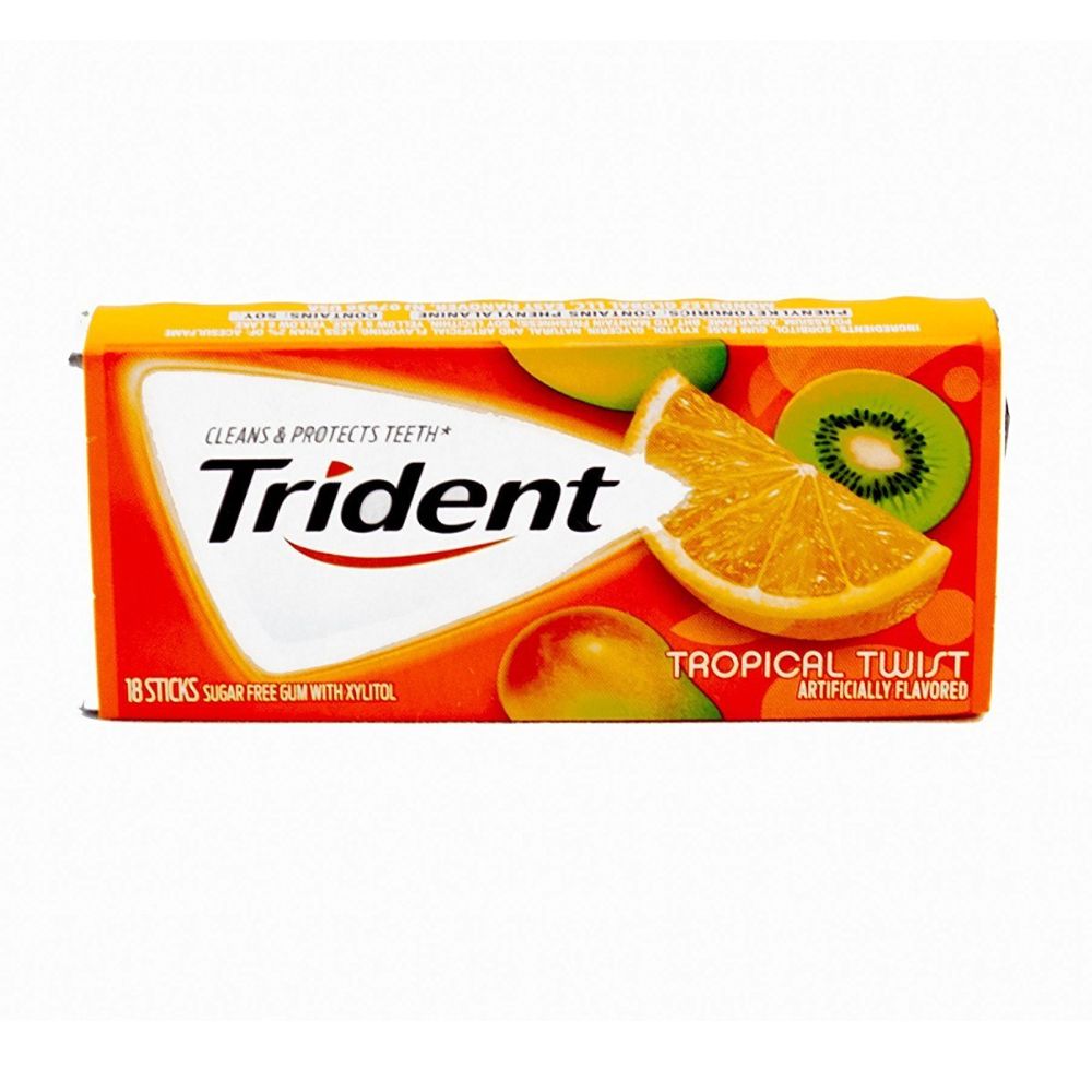 CHICLES TRIDENT TROPICAL TWIST 12 UND