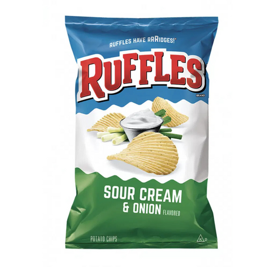 NACHOS RUFFLES SOUR CREAM & ONION X LARGE