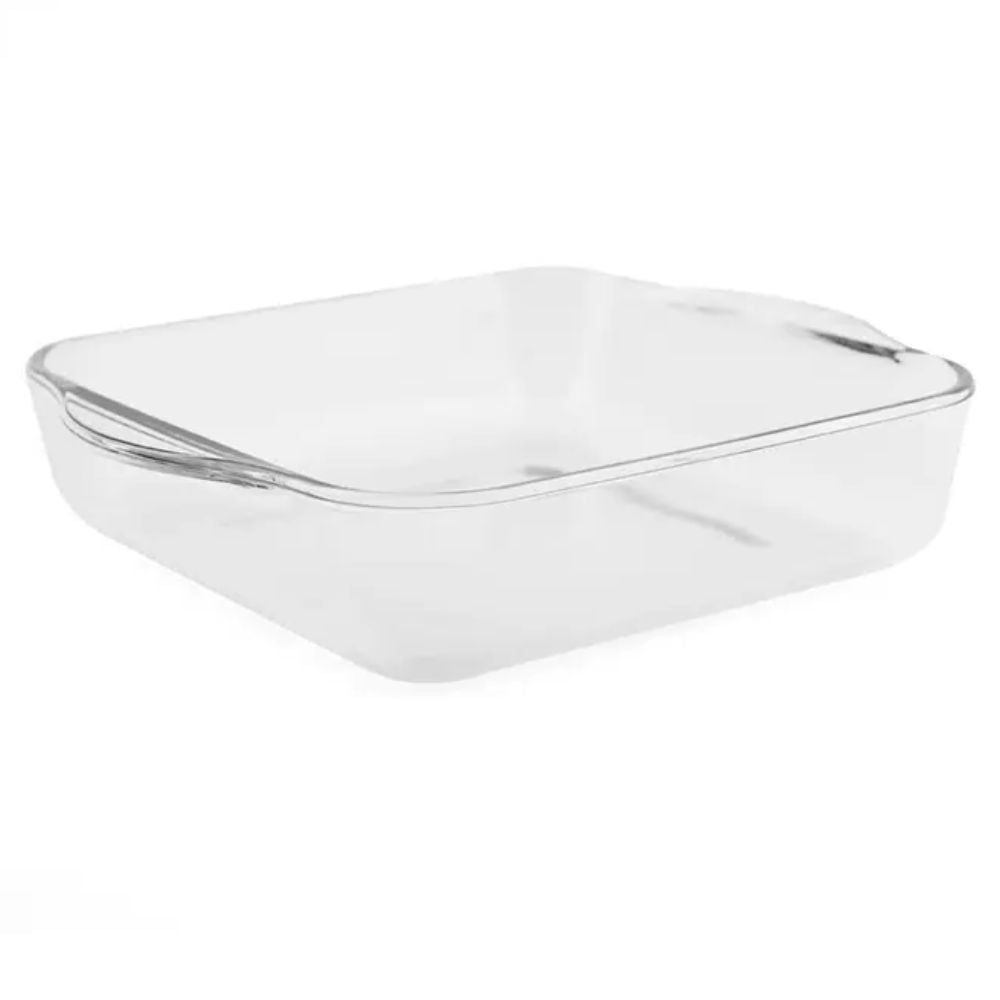BANDEJA DE VIDRIO BASIC CON CAPACIDAD DE 2QT CUADRADA
