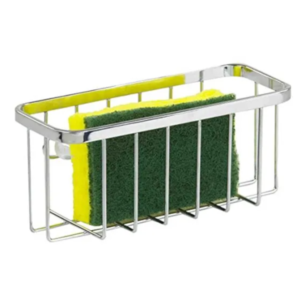 PORTA ESPONJAS DE ACERO CROMADO