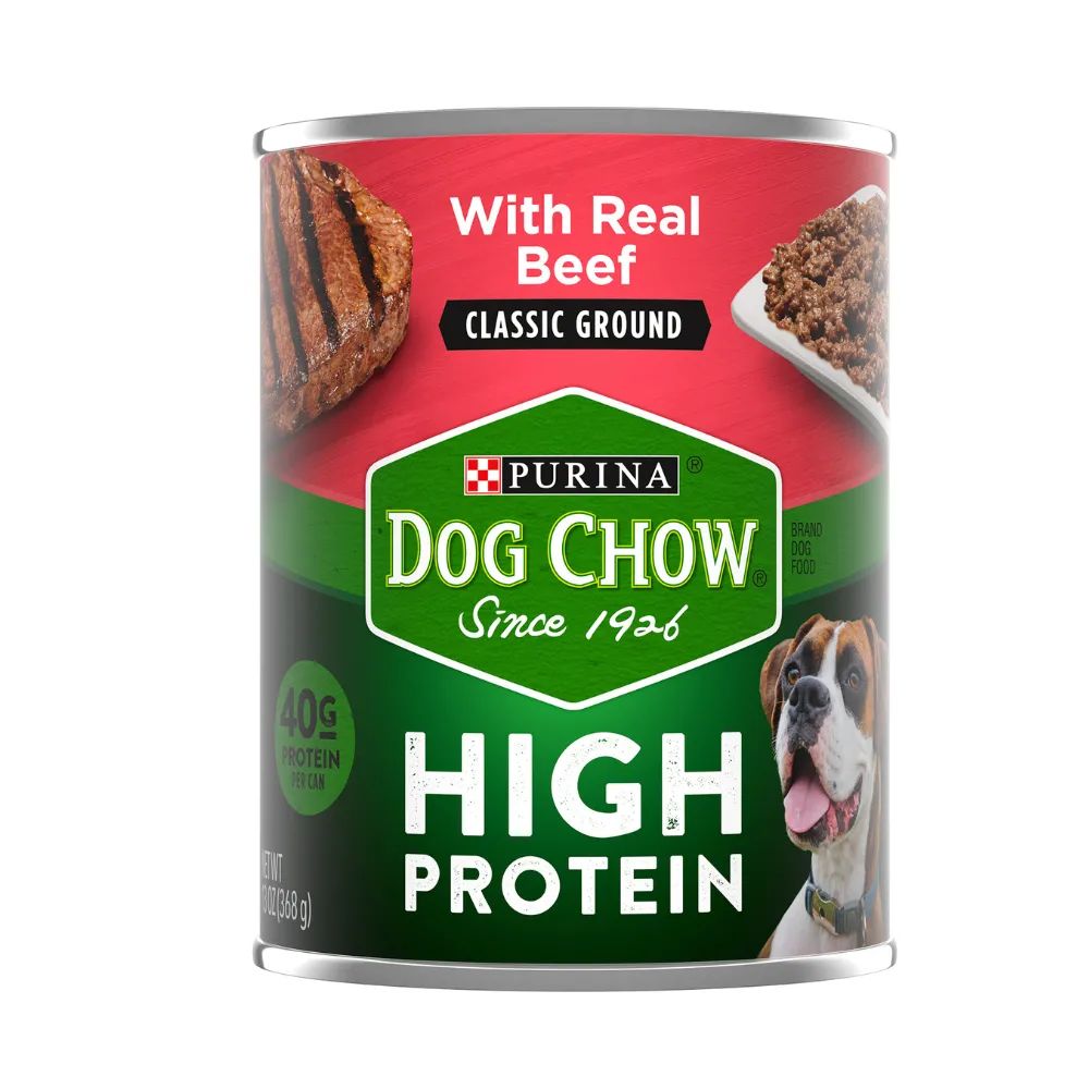 Dog Chow High Protein Classic Real Beef 369g