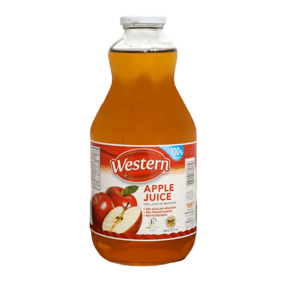 JUGO DE MANZANA WESTERN 32 OZ