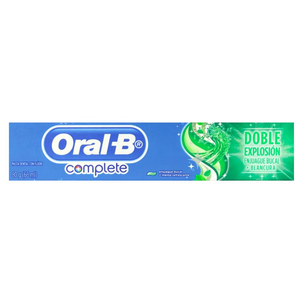 PASTA DENTAL ORAL B COMPLETE DOBLE EXPLOSION 66 ML