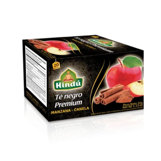 HINDU TE NEGRO PREMIUM MANZANA CANELA 20 SOBRES