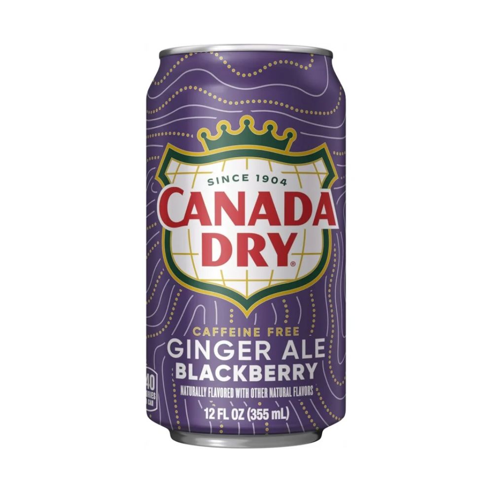 GINGER ALE CANADA DRY BLACKBERRY LATA 355ML