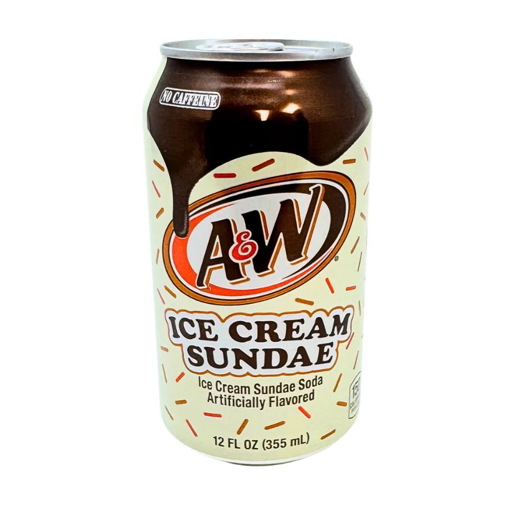 SODA A&W ICE CREAM SUNDAE  LATA 355 ML