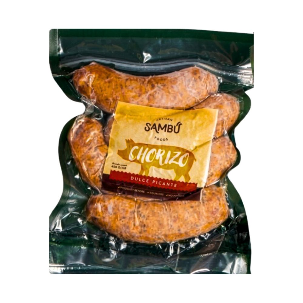 SAMBÚ CHORIZO DULCE PICANTE PAQ 4 UND