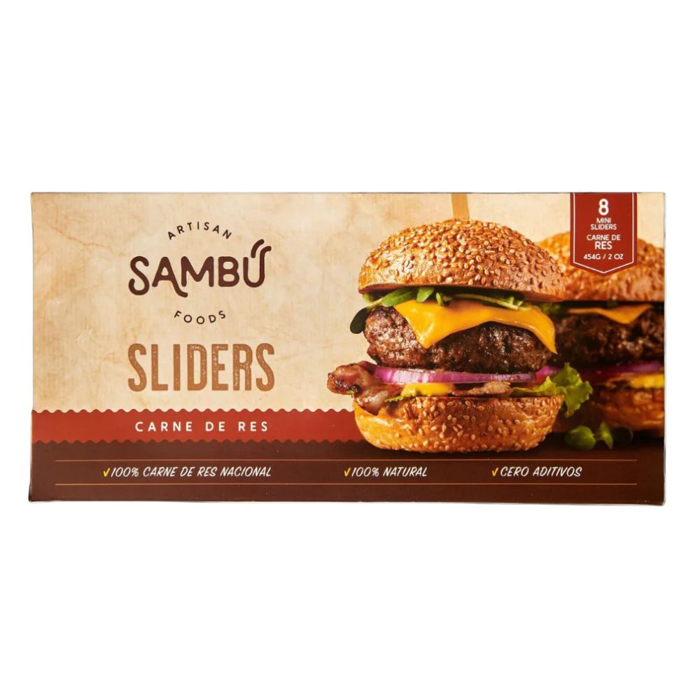 SLIDERS CARNE DE RES SAMBU 8 UND