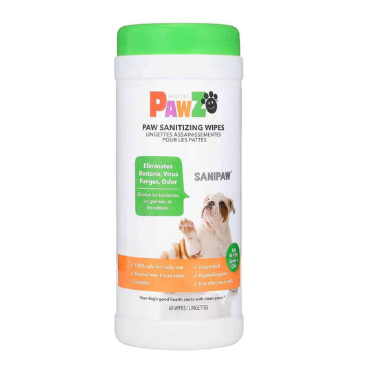 TOALLITAS HUMEDAS DESINFECTANTES PARA MASCOTAS - 60 UNIDADES