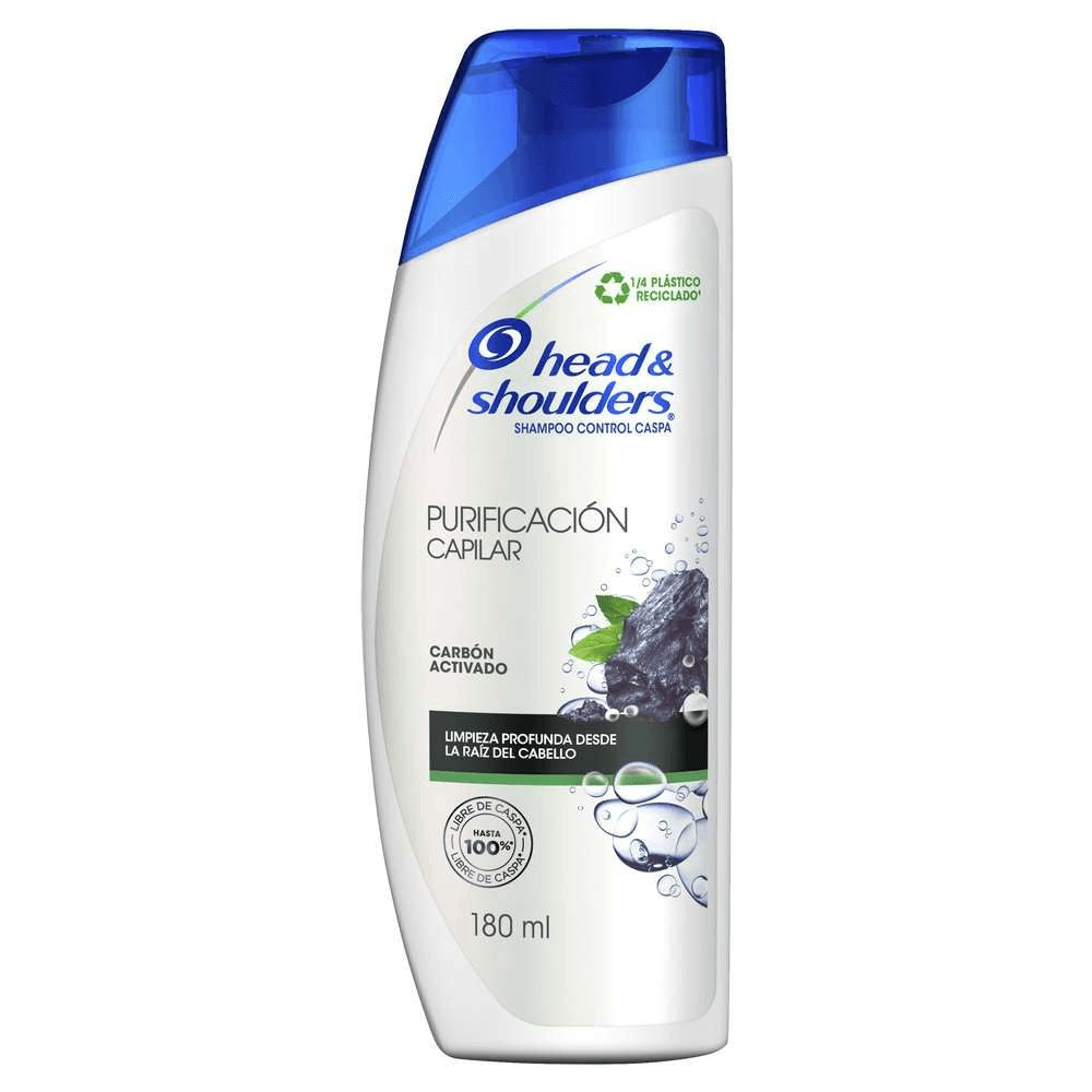SHAMPOO PURIFICACION CAPILAR CARBON ACTIVADO HEAD AND SHOULDERS 180 ML