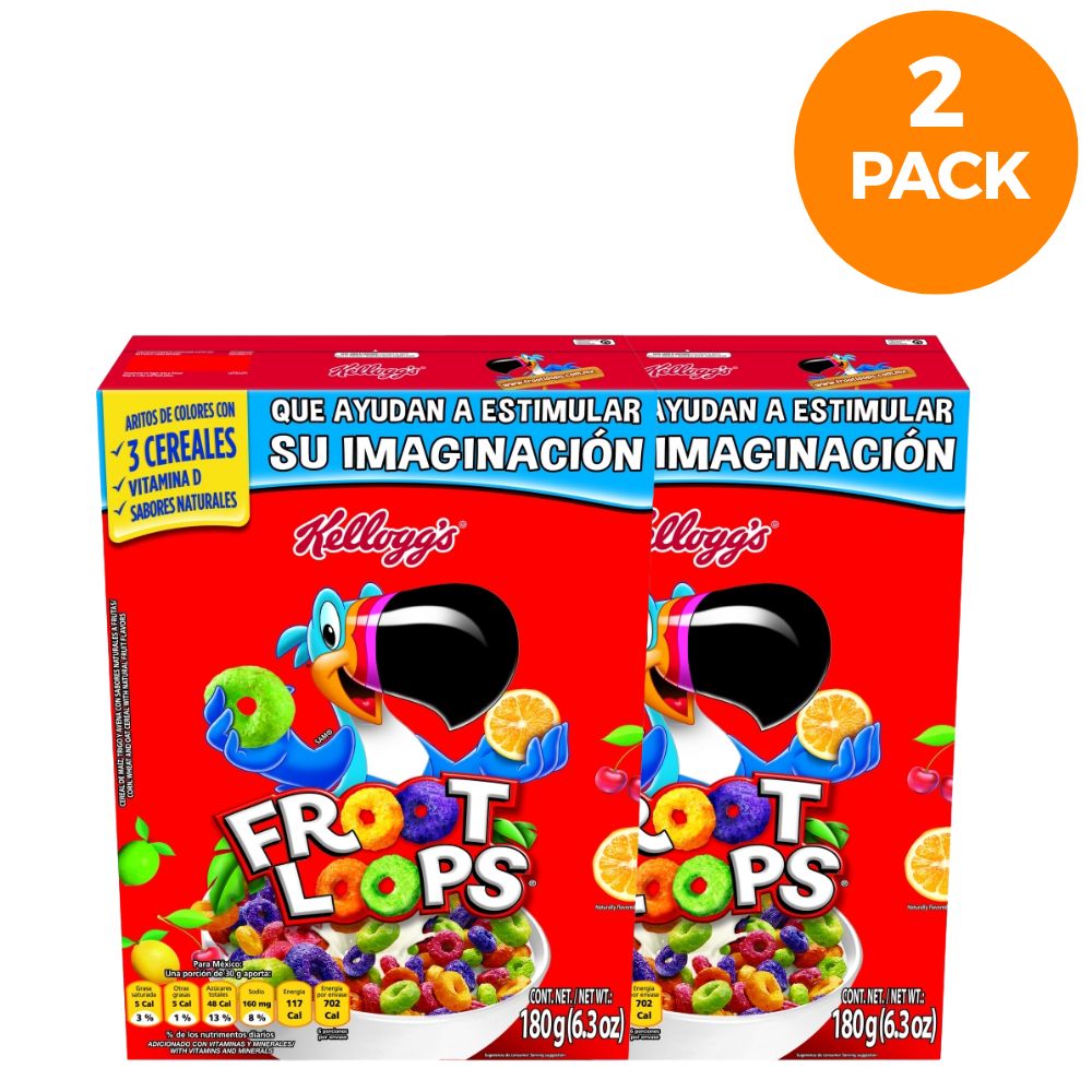 COMBO CEREAL KELLOGS FROOT LOOPS 180 G 2 PACK