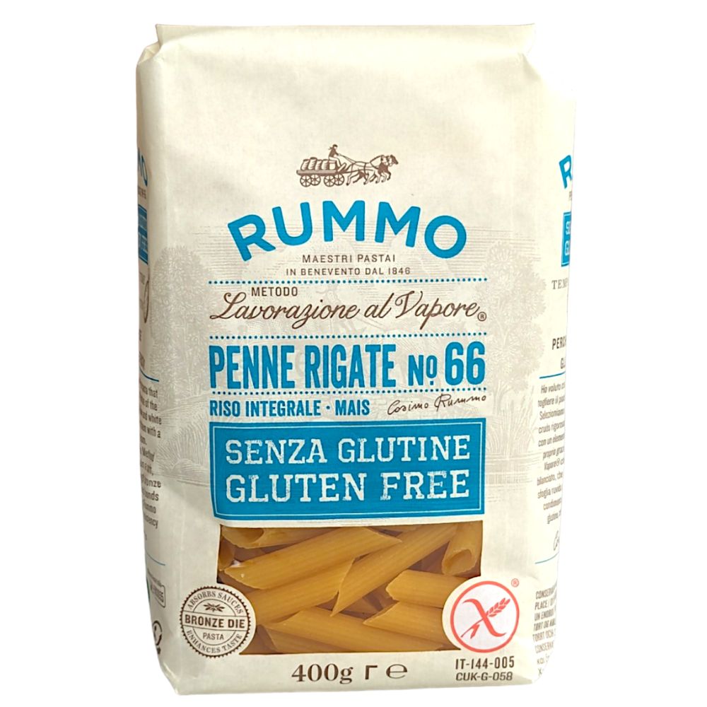 PASTA PENNE RIGATE GLUTEN FREE N66 RUMMO 400 GR