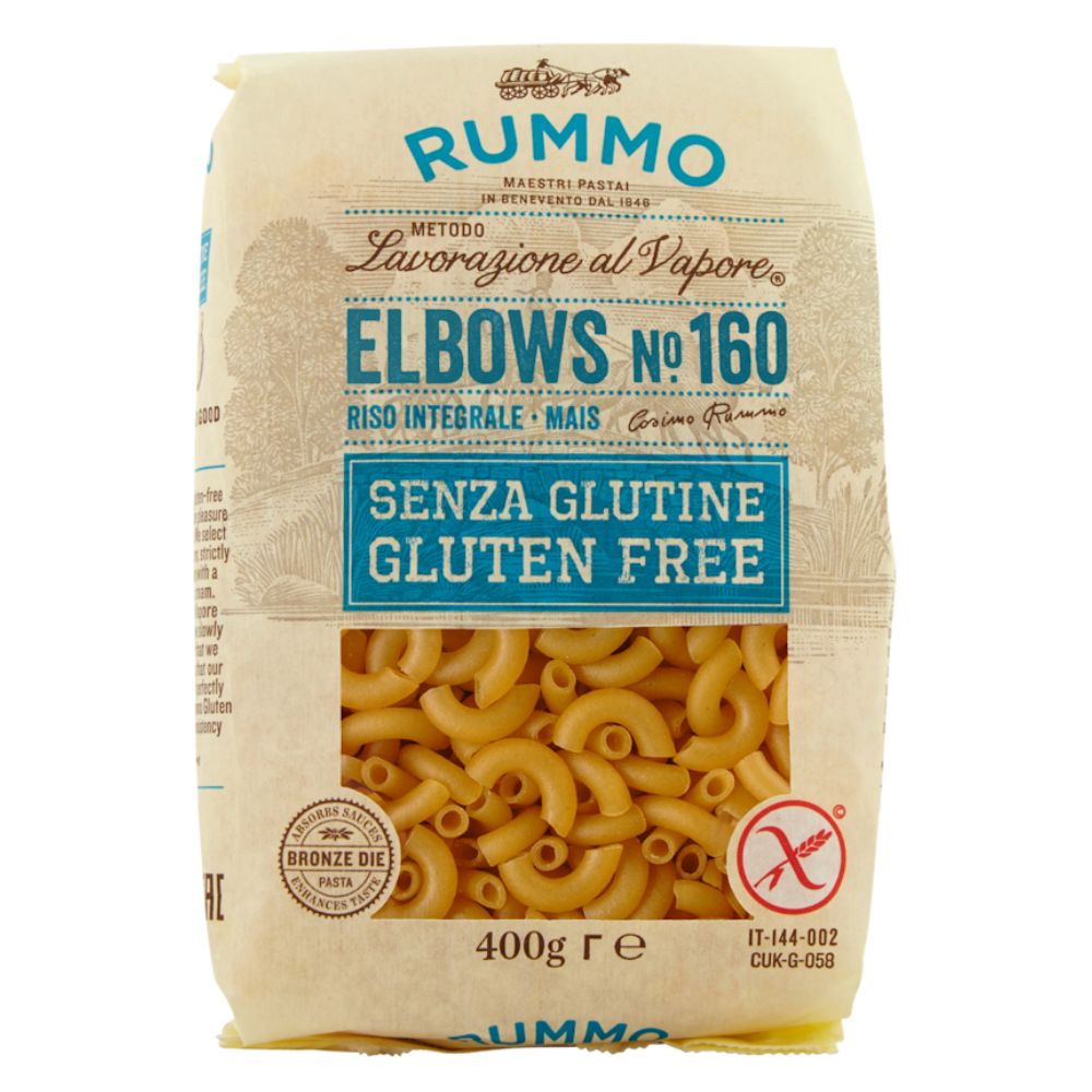PASTA CODITOS GLUTEN FREE N160 RUMMO 400 GR