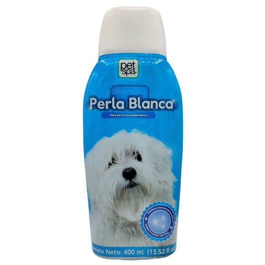 SHAMPOO PARA PERROS DE PELAJE BLANCO PET SPA 400 ML