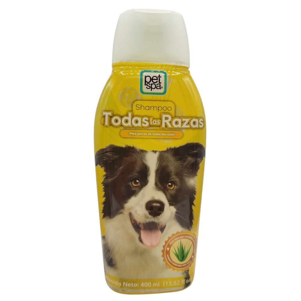 SHAMPOO PARA PERROS TODAS LAS RAZAS PET SPA 400 ML