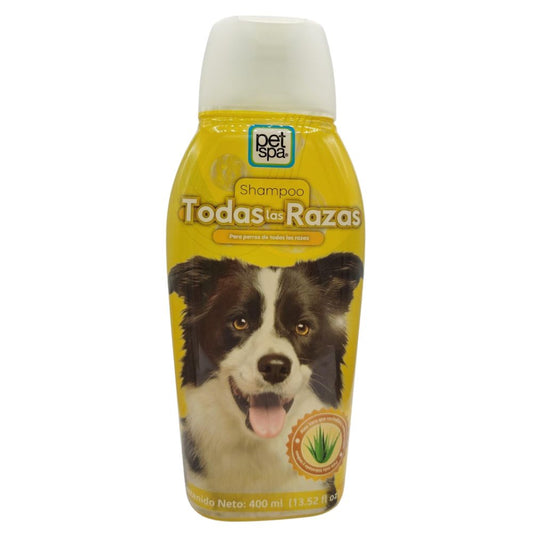 SHAMPOO PARA PERROS TODAS LAS RAZAS PET SPA 400 ML