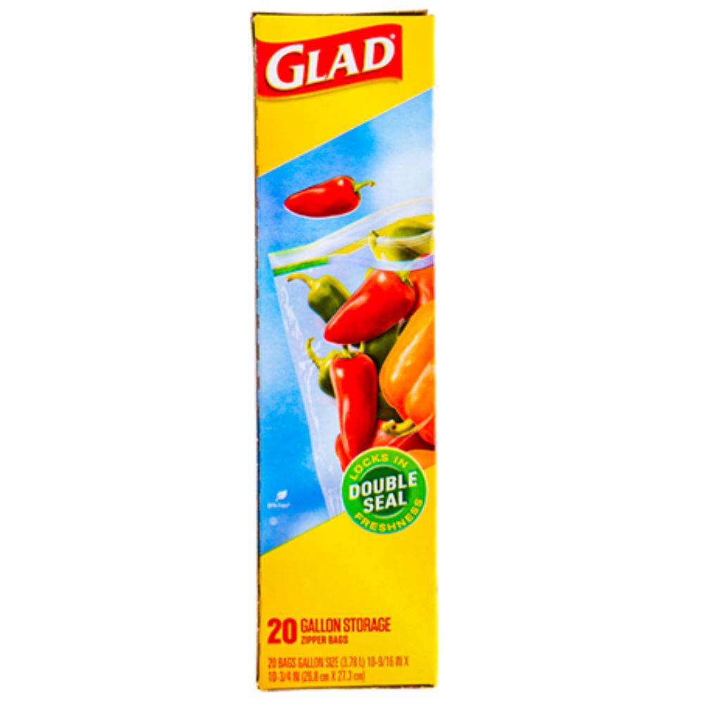 BOLSAS PARA ALIMENTOS GLAD 20 UND