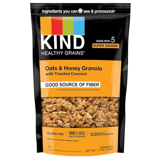 GRANOLA DE AVENA Y MIEL CON COCO TOSTADO KIND 11 OZ